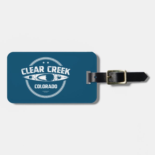 Étiquette À Bagage Clear Creek, Colorado (Devant horizontal)
