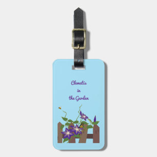 Étiquette À Bagage Clématite dans le jardin