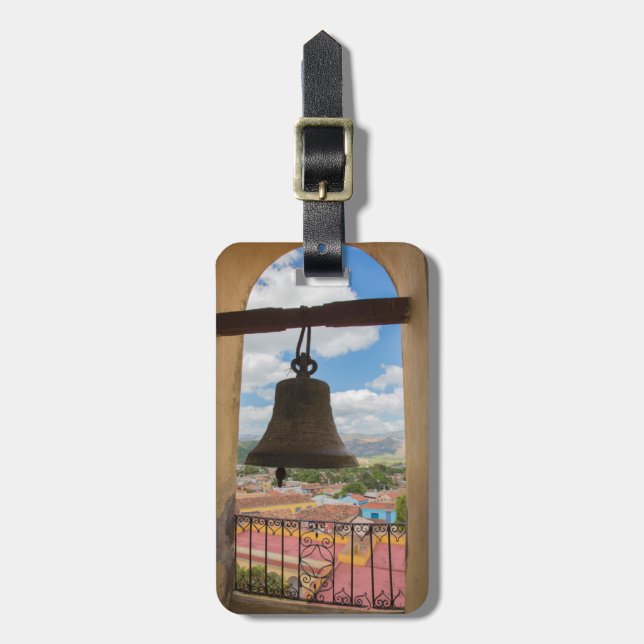 Étiquette À Bagage Cloche dans une tour d'église, Cuba (Devant Vertical)