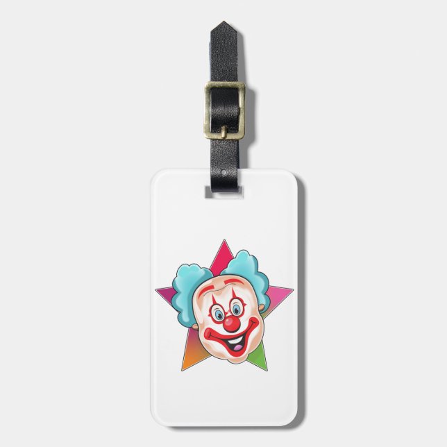 Étiquette À Bagage Clown (Devant Vertical)