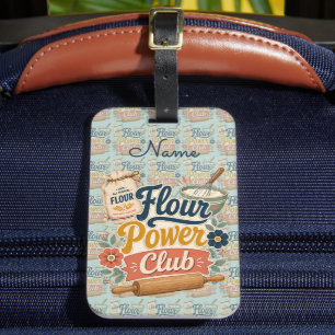 Étiquette À Bagage Club de Boulangerie Flour Power Cottage
