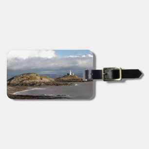 Étiquette À Bagage Coastal landscape and lighthouse