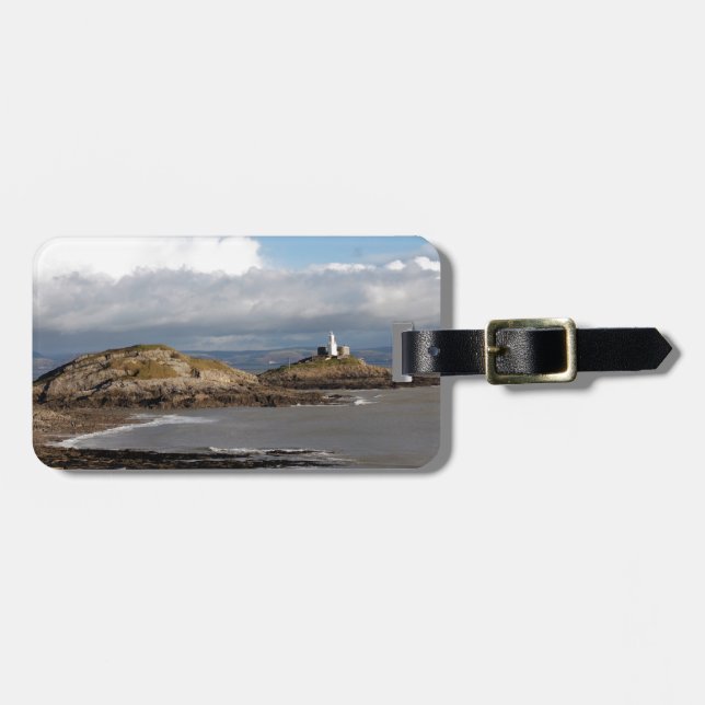 Étiquette À Bagage Coastal landscape and lighthouse (Devant horizontal)