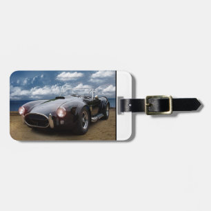 Étiquette À Bagage Cobra antique sur la plage