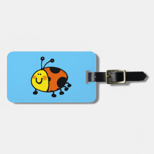 Étiquette À Bagage coccinelle mignonne