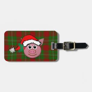 Étiquette À Bagage cochon de noël