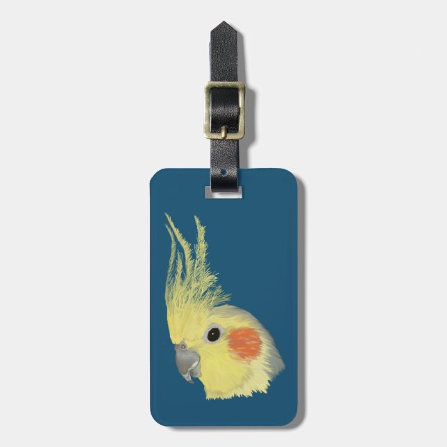 Étiquette À Bagage Cockatiel (Devant Vertical)