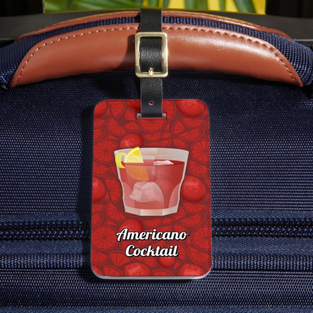 Étiquette À Bagage Cocktail Americano (Insitu Rectoal 2)
