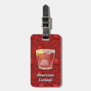Étiquette À Bagage cocktail Americano