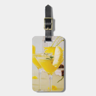 Étiquette À Bagage Cocktail de Fresca à l'ananas et au gingembre