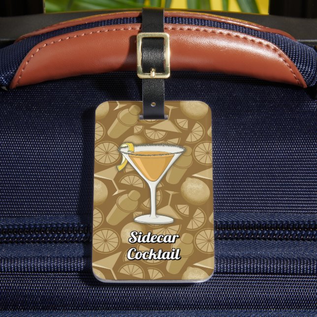 Étiquette À Bagage Cocktail Sidecar (Insitu Rectoal 2)