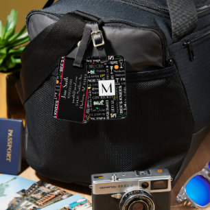 Étiquette À Bagage Cocktails rétro