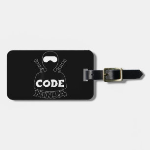 Étiquette À Bagage Code Ninja Computer Coding Engineer Funny Lovers