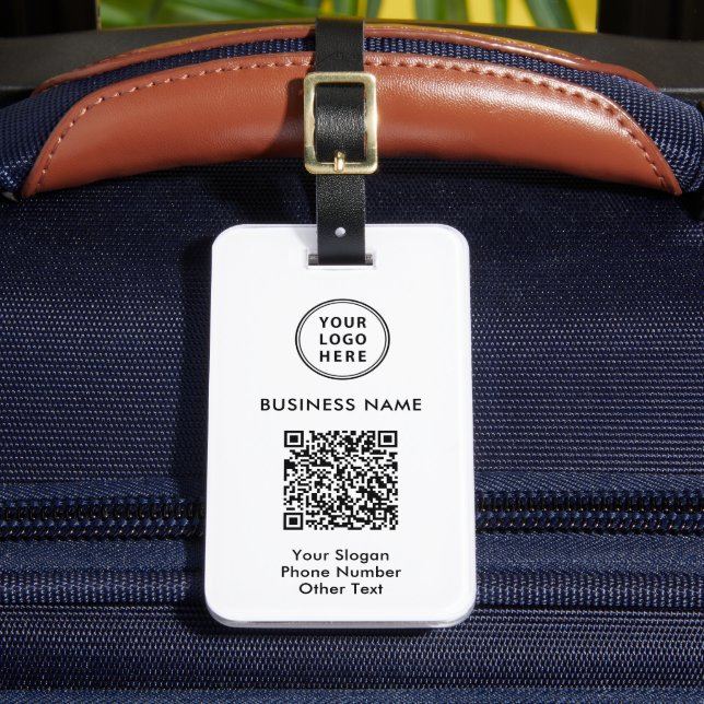 Étiquette À Bagage Code QR du logo de l'entreprise (Insitu Rectoal 2)