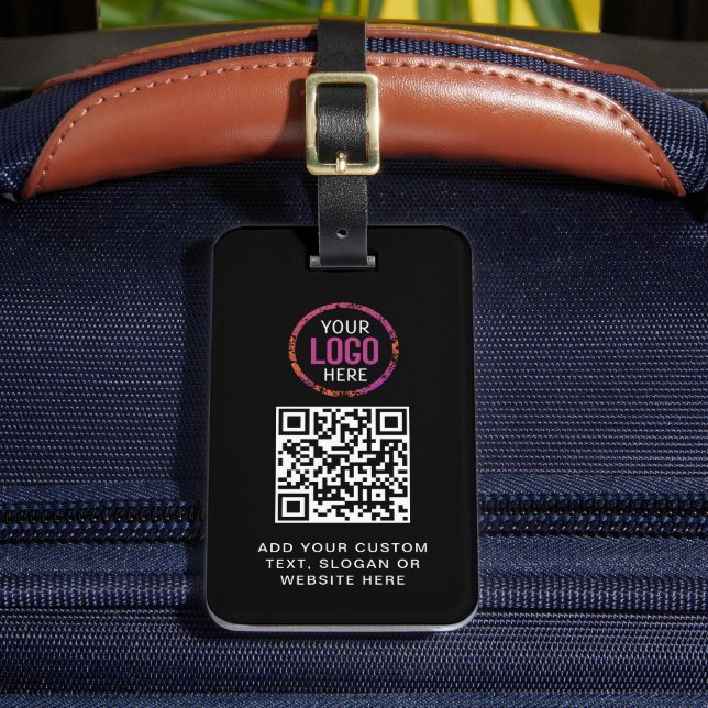 Étiquette À Bagage Code QR | Logo professionnel moderne (Insitu Rectoal 2)
