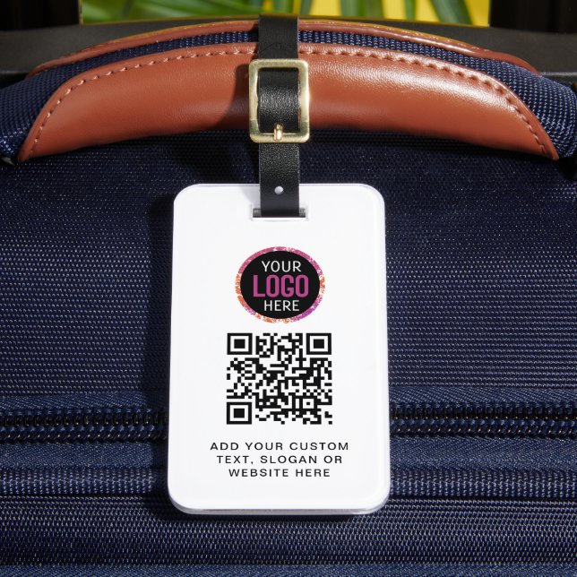 Étiquette À Bagage Code QR | Logo professionnel moderne (Insitu Rectoal 2)