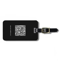 Code QR, Nom & Infos, Noir & Blanc, Élégant