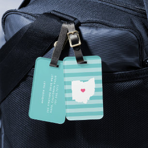 Étiquette À Bagage Coeur de l'Ohio   État d'origine