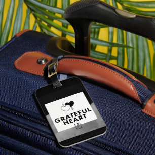 Étiquette À Bagage Cœur reconnaissant