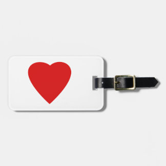 Étiquette À Bagage Coeur rouge d'amour