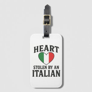 Étiquette À Bagage Coeur volé par un Italien