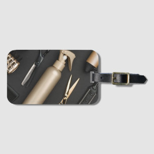 Étiquette À Bagage Coiffeur Mignon Ciseaux Minimaliste Salon De Coiff