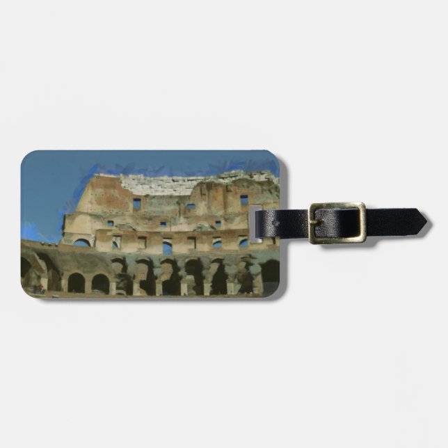 Étiquette À Bagage Colisée, Rome (Devant horizontal)