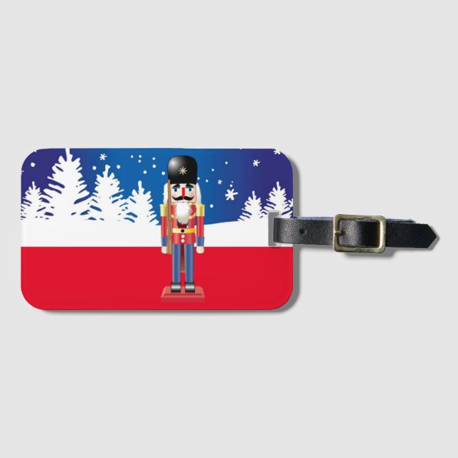 Étiquette À Bagage Collection de Noël Suzanne Elizabeth - Vacances (Devant Horizontal)