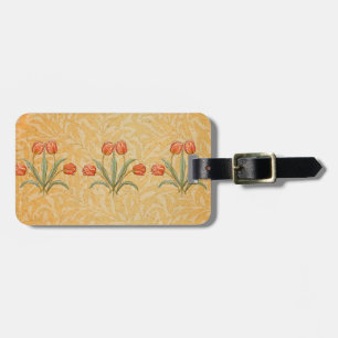 Étiquette À Bagage Collection de peintures Morris Tulipe Vintage