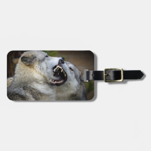 Étiquette À Bagage Combat de loups