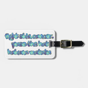 Étiquette À Bagage Combattre le cancer de la peau, passer le Casquett