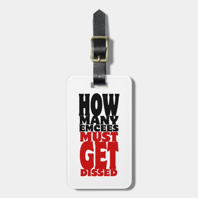 Étiquette À Bagage Combien D'Écés Doivent Être Dissous (Devant Vertical)