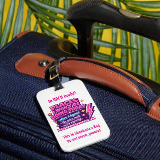 Étiquette À Bagage Completely custom humorous Luggage Tag 