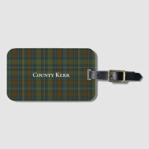 Étiquette À Bagage Comté de Kerr Tartan