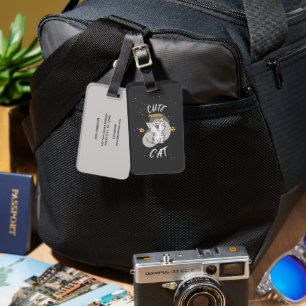 Étiquette À Bagage Conception CAT