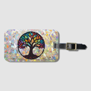 Étiquette À Bagage Conception d'arbre de vie coloré – Spirituel Boho