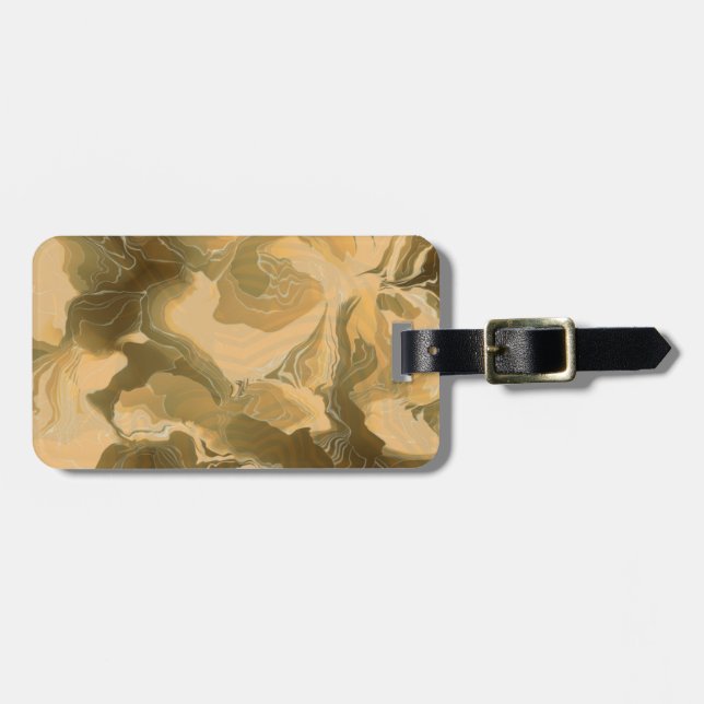 Étiquette À Bagage Conception de Camo de désert (Devant horizontal)