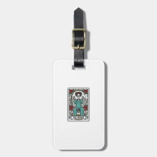 Étiquette À Bagage Conception de chemise de carte de tarot d'infirmiè