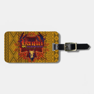 Étiquette À Bagage Conception de crâne de cerfs communs de nation de