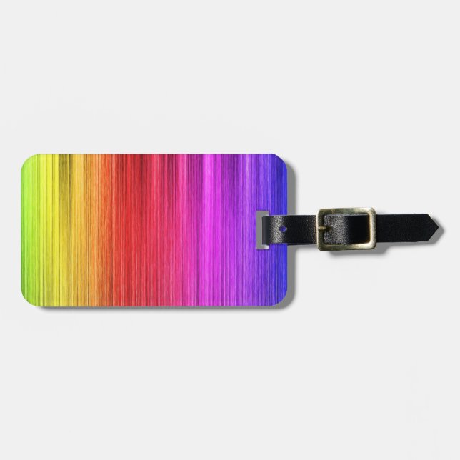 Étiquette À Bagage Conception de lumières d'arc-en-ciel (Devant horizontal)