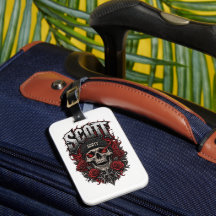 Conception de nom personnalisé Scott Gothic Skull