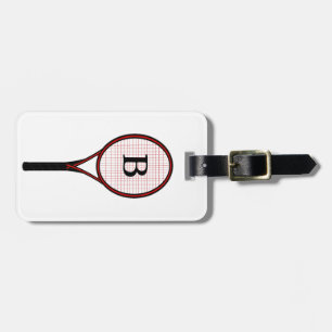 Étiquette À Bagage Conception de raquette de tennis