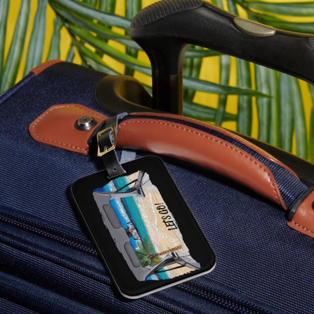 Étiquette À Bagage Conception de vacances  (Insitu Rectoal 1)