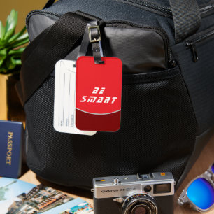 Étiquette À Bagage Conception des balises de voyage avec Be SMART