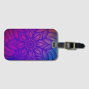 Étiquette À Bagage Conception dynamique Mandala