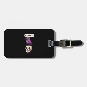 Étiquette À Bagage Conception graphique d'humour d'Halloween crâne de