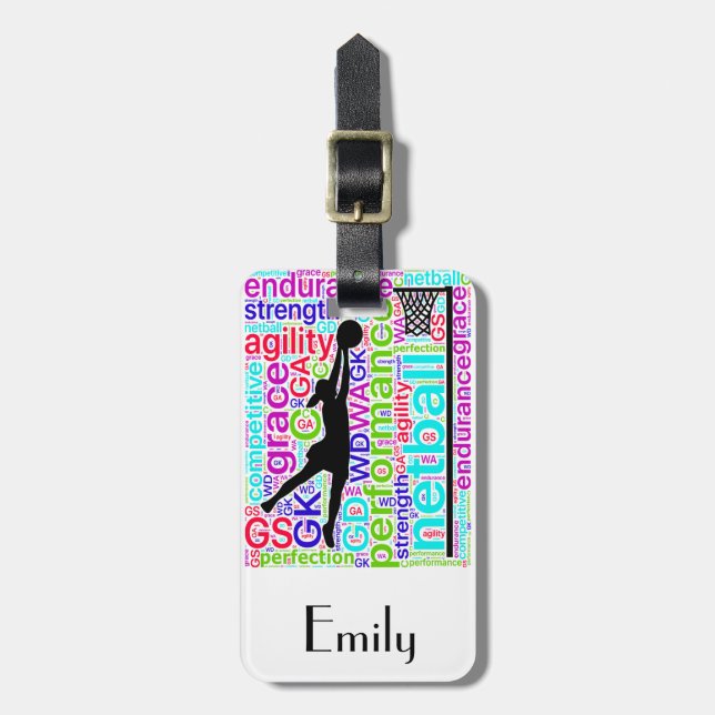 Étiquette À Bagage Conception personnalisée de positions de joueur de (Devant Vertical)