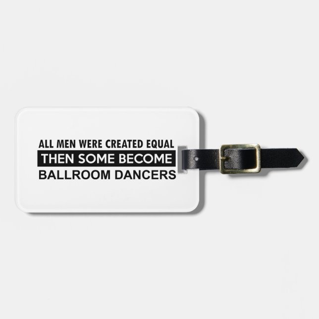 Étiquette À Bagage Conceptions de danse de salon (Devant horizontal)
