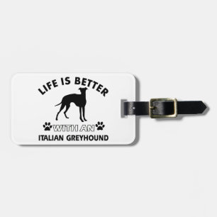 Étiquette À Bagage Conceptions de race de chien de lévrier italien