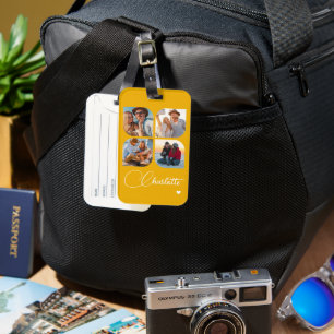 Étiquette À Bagage Concevez Votre Propre Étiquette de Bagage avec 4 P